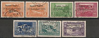 Albania 1925 MI 111-117  CANC  VF