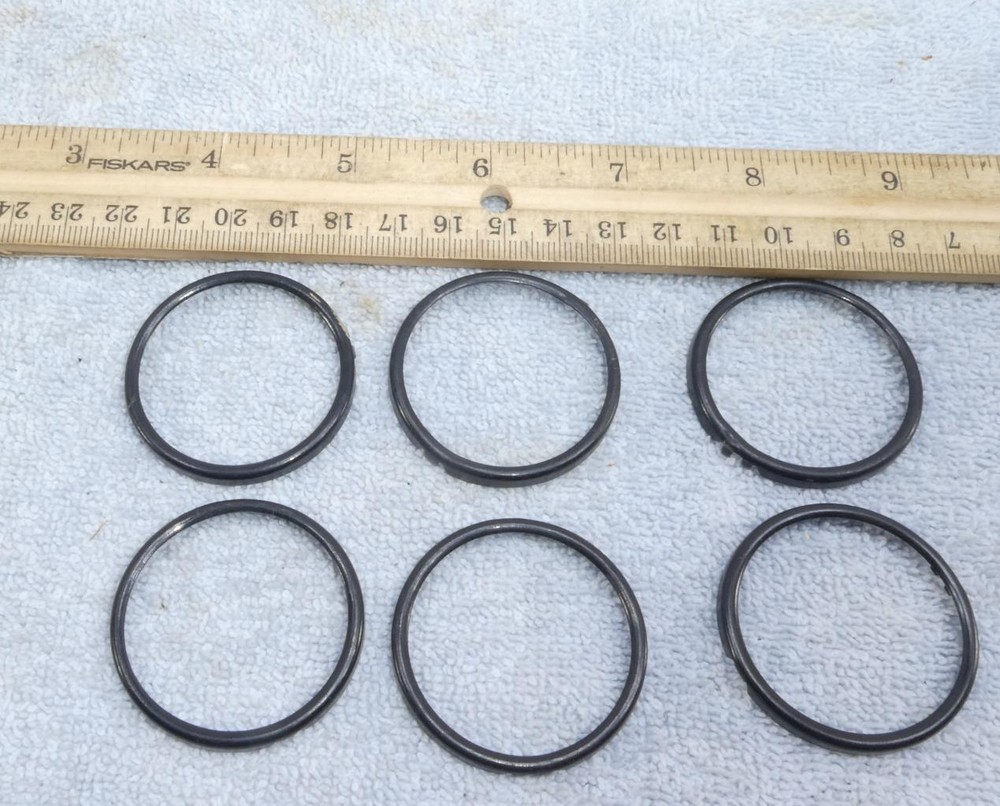 6 Black Card Ring Holders Automatic Electric Dial & False or Blank Retainer 23 !