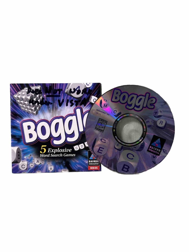 Boggle PC CD-rom Computer Game Hasbro Interactive Win95