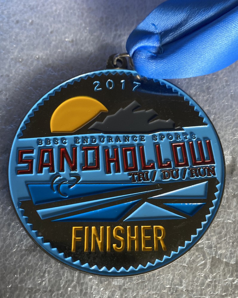 2017 SAND HOLLOW UTAH MARATHON FINISHERS MEDAL