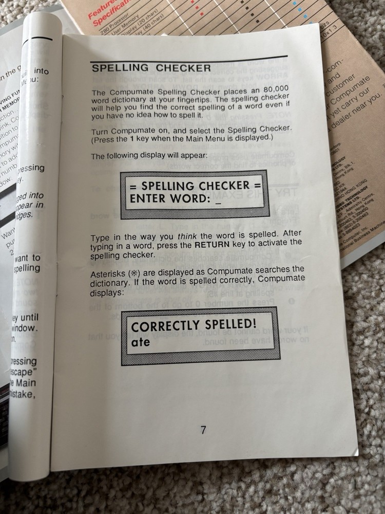 Laser Compumate 2 Computer vintage 80-2342-00 Tested Box + Instructions