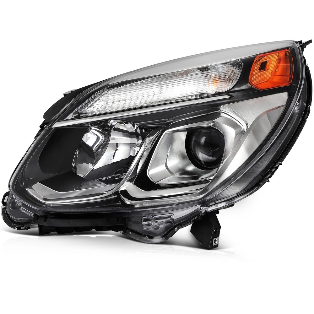 For 2016-17 Chevy Equinox LT LS LTZ Chrome Housing Headlight Assembly Pair