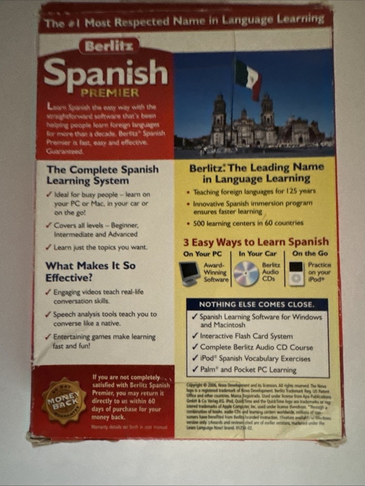 Berlitz: Spanish Premier (2006 Nova Development) - Used 8-CD Set + 198-page book