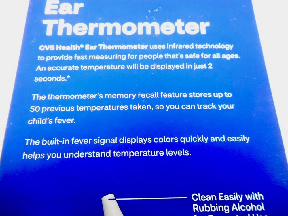NEW CVS EAR THERMOMETER WITH BATTERY