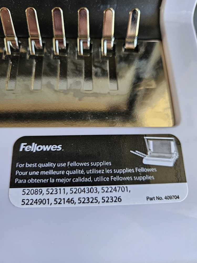 Fellowes Star+ 150 Manual Comb Binding Machine Office Document Punch 150-Sheet