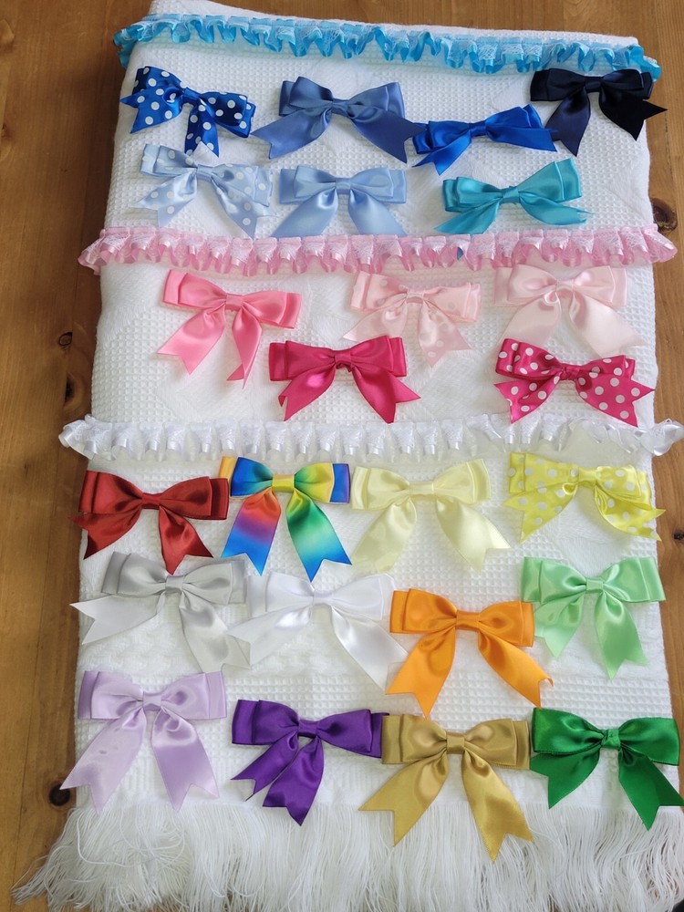 crown Personalised Name WHITE Baby's Shawl or plain