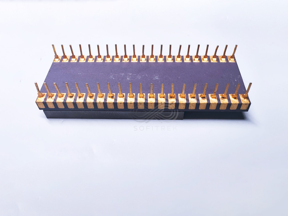 MB88508H Fujitsu CMOS 4-Bit Microcomputer IC Ceramic 42-DIP Gold Evaluation DVic