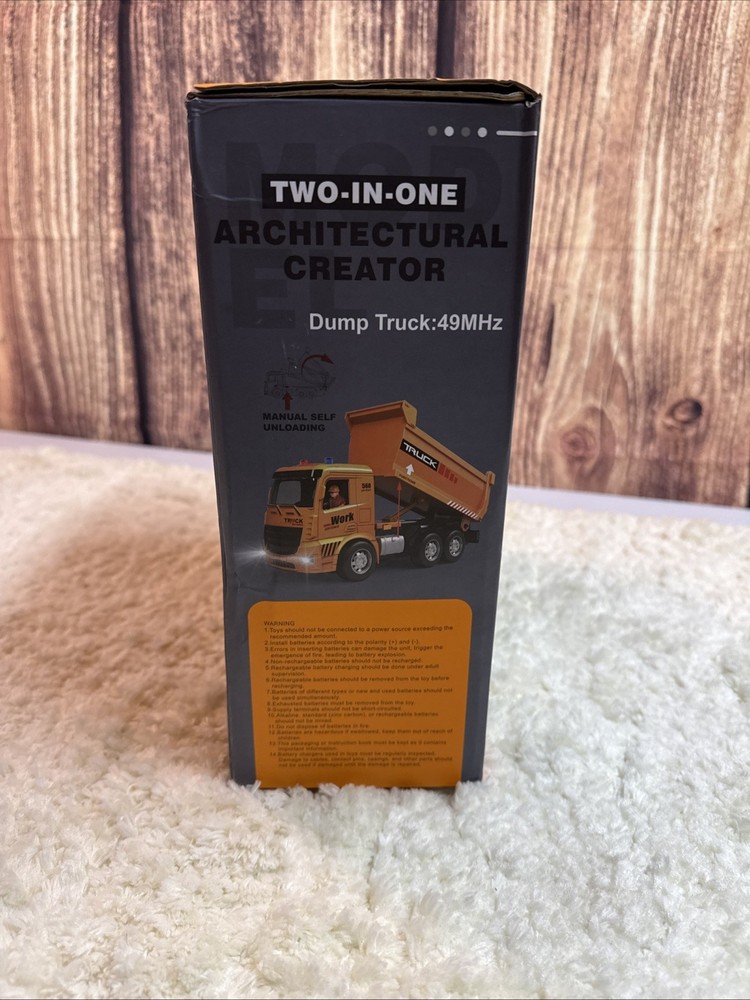 Model Engineering 2 IN 1 Architectural Creator RC Dump Truck & Excavator NEW
