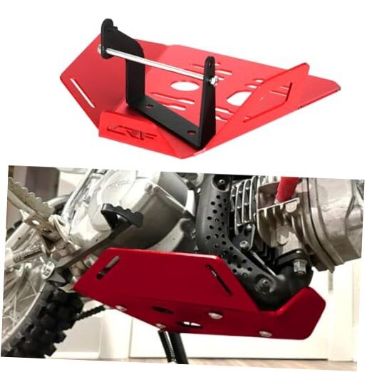 Front Skid Plate Lower Engine Bash Cover Guard For CRF110F 2013-2024 () RED
