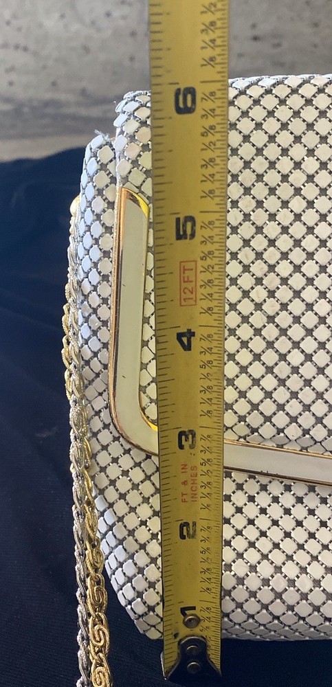 Pelle Italia White Mesh Purse
