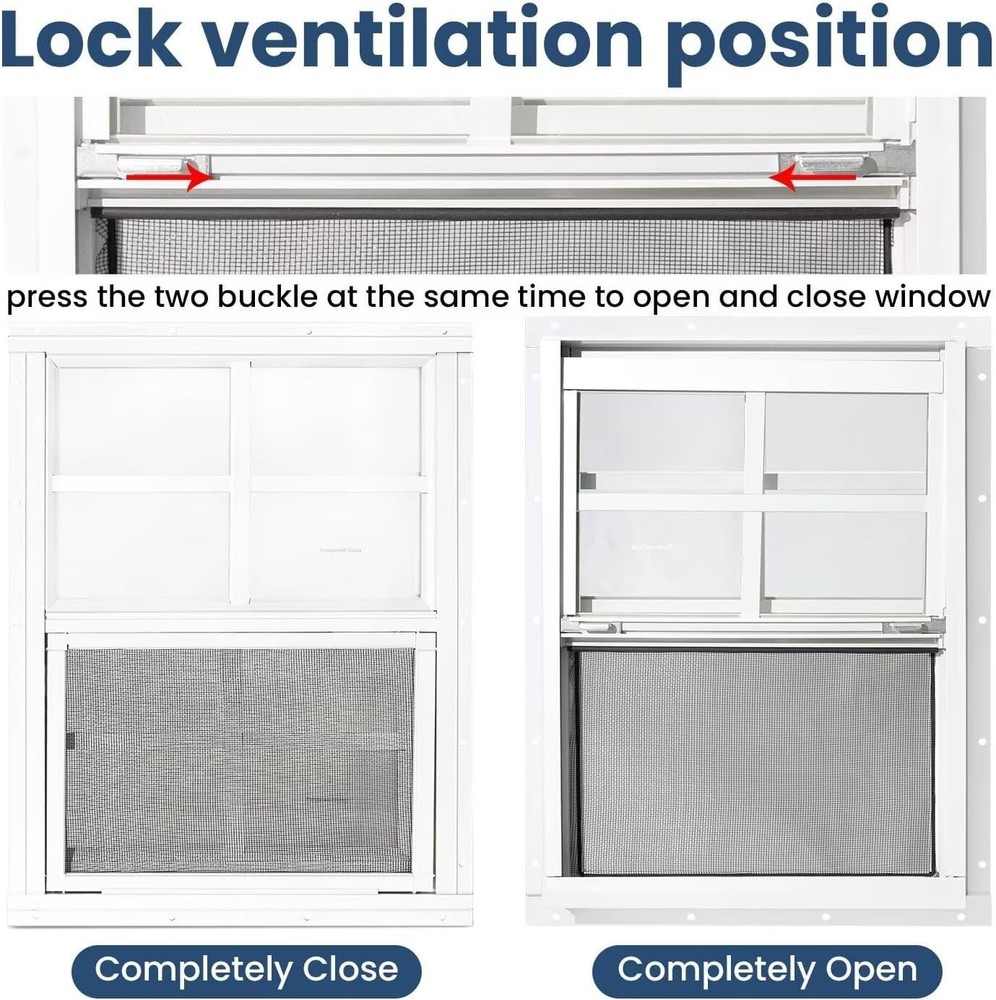 2 Pack Shed Windows,14" x 21" Small Sliding Windows,Flush Mount Windows with ...