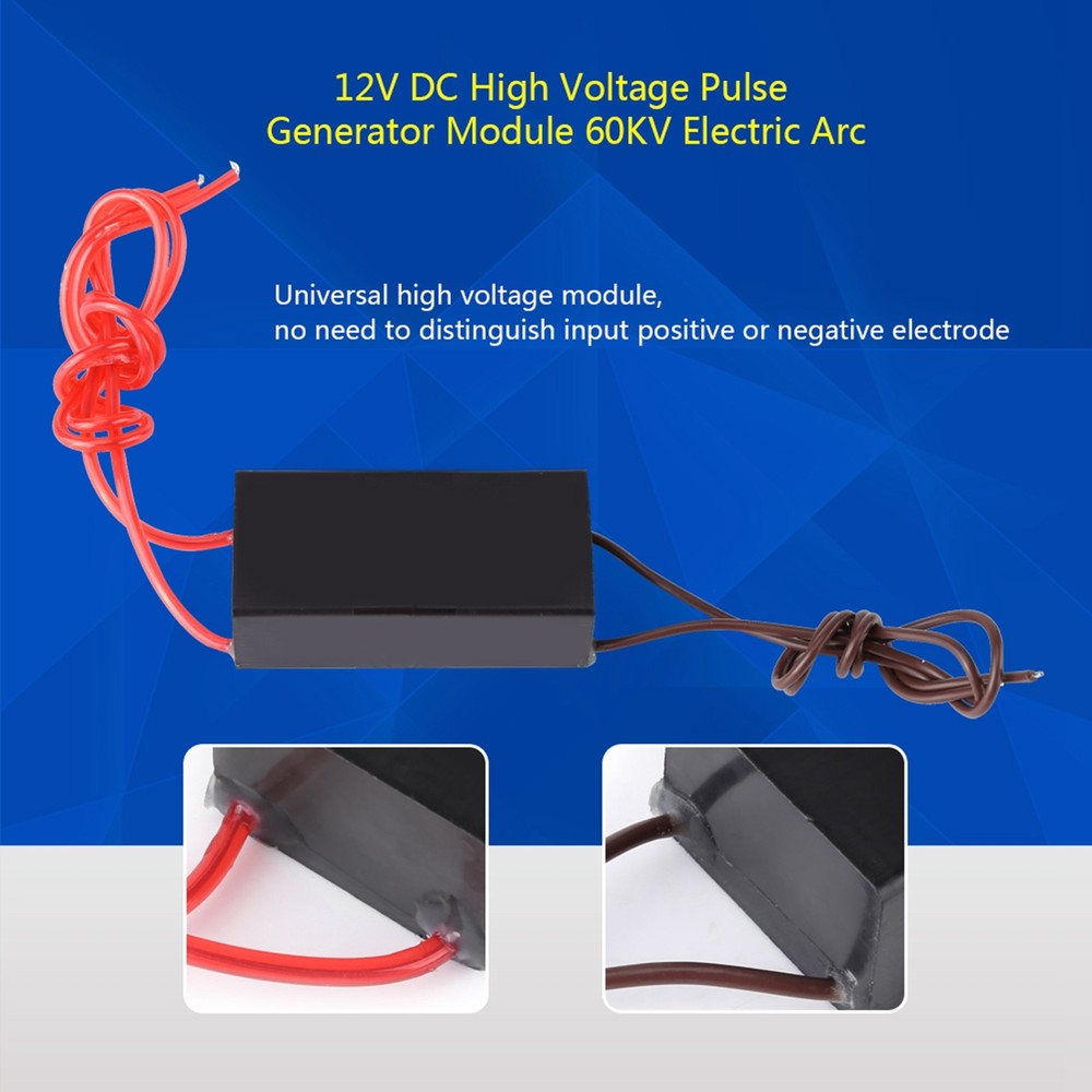 DC 12V High Voltage Pulse Generator 60KV Super Arc Ignition Coil Module