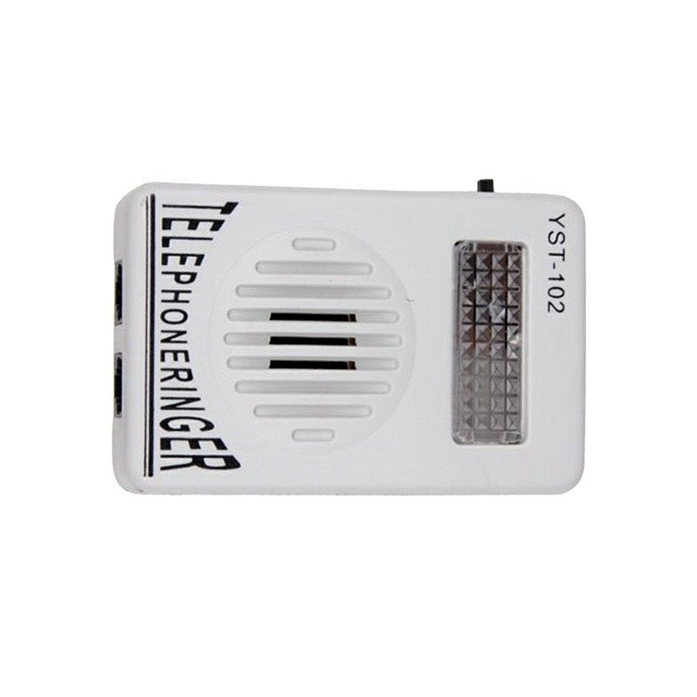 Extra-Loud Telephone Ringer Phone Sound Amplifier Strobe Light Flash Bell