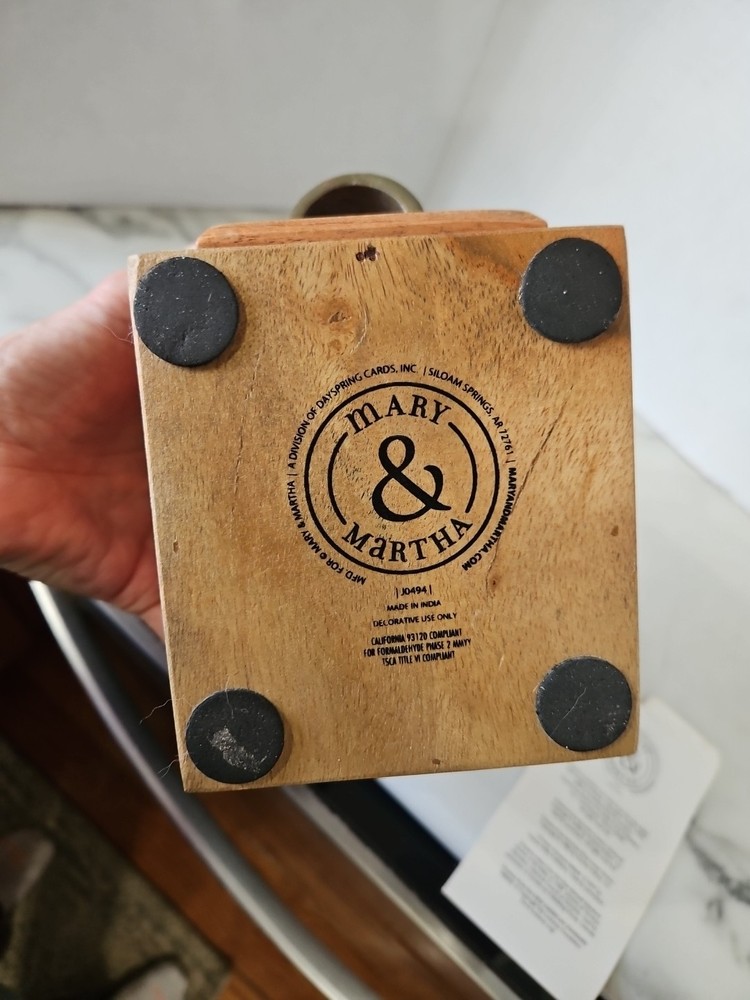 Mary & Martha Wooden Scripture Box