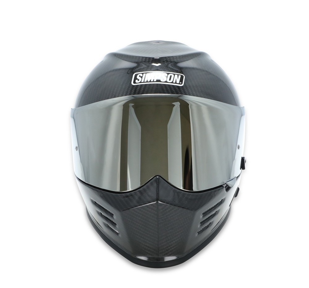 Simpson Ghost Bandit Motorcycle Helmet Carbon Medium Full Face Clear Shield