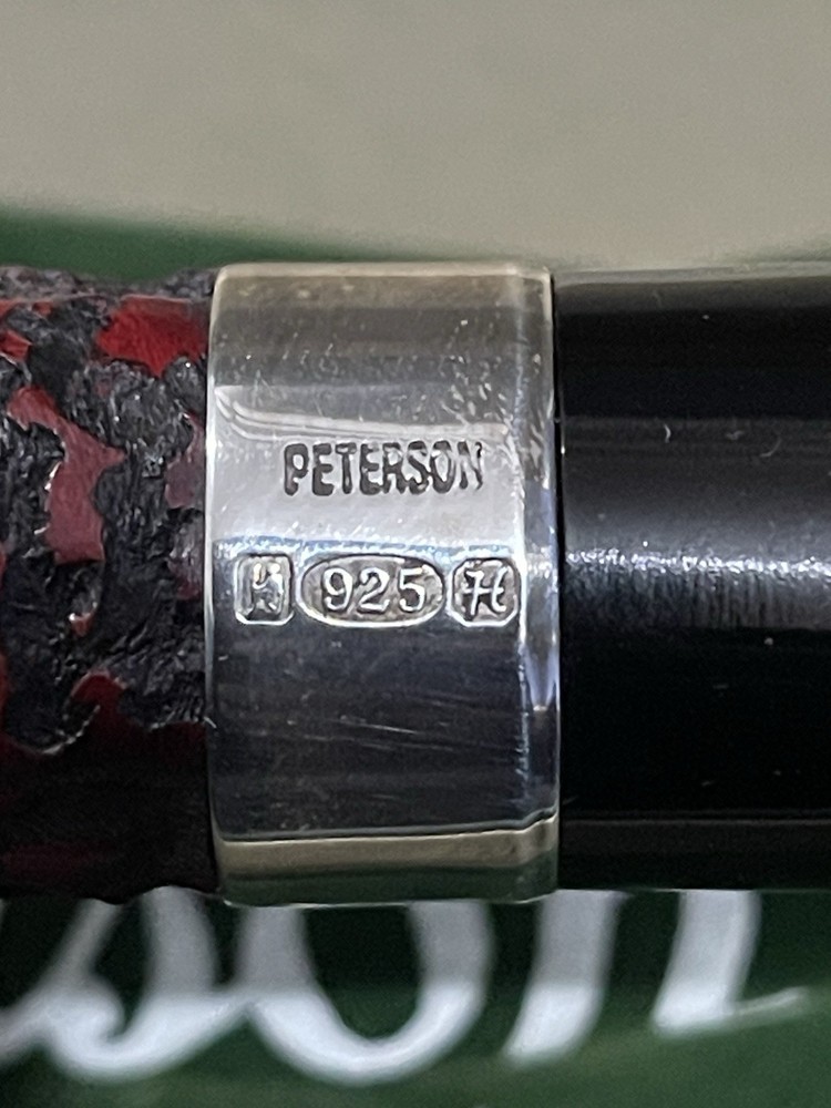 Peterson House Pipe Billiard Rustic Fishtail NEW & BOXED
