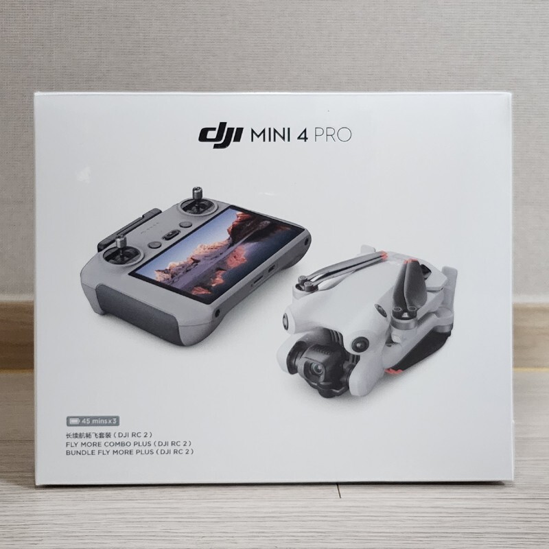 DJI Mini 4 Pro Fly More Combo Plus with RC 2 Controller 4K Camera Drone 3 Batt