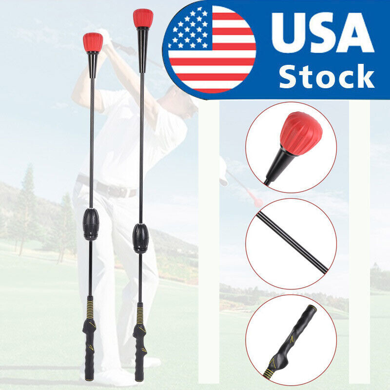 NEW Golf Swing Training Whip, Pro Training Strike Aids Adjustable Speed Weight