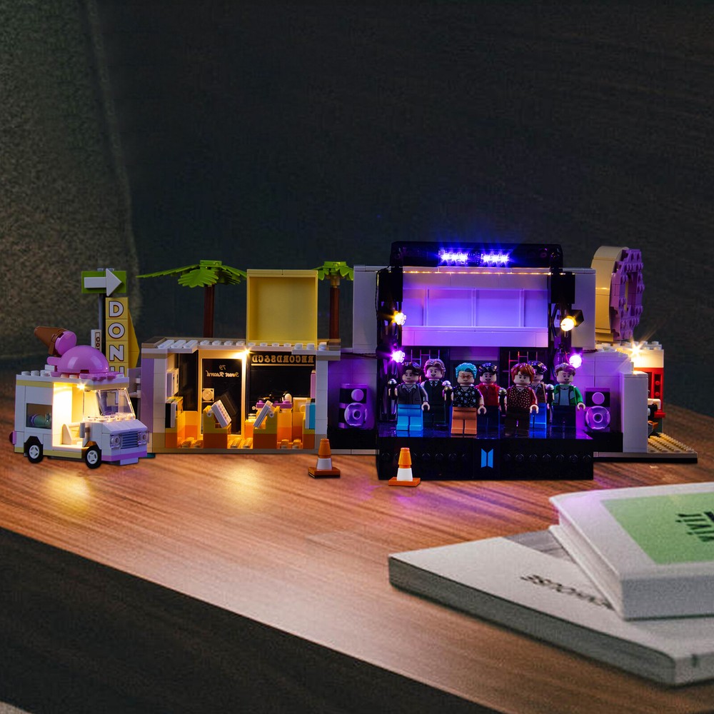LocoLee LED Light Kit for Lego 21339 BTS Dynamite Creative Decor Lighting Set