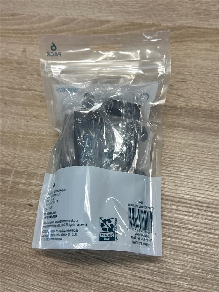 ^ Origin 21 Vero 3-3/4" Pull 6 Pack Cabinet Pull Matte Black Finish 5097625