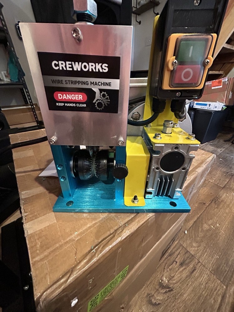 CREWORKS Electric Wire Stripper Machine, 0.06"-1" Automatic Wire Stripping
