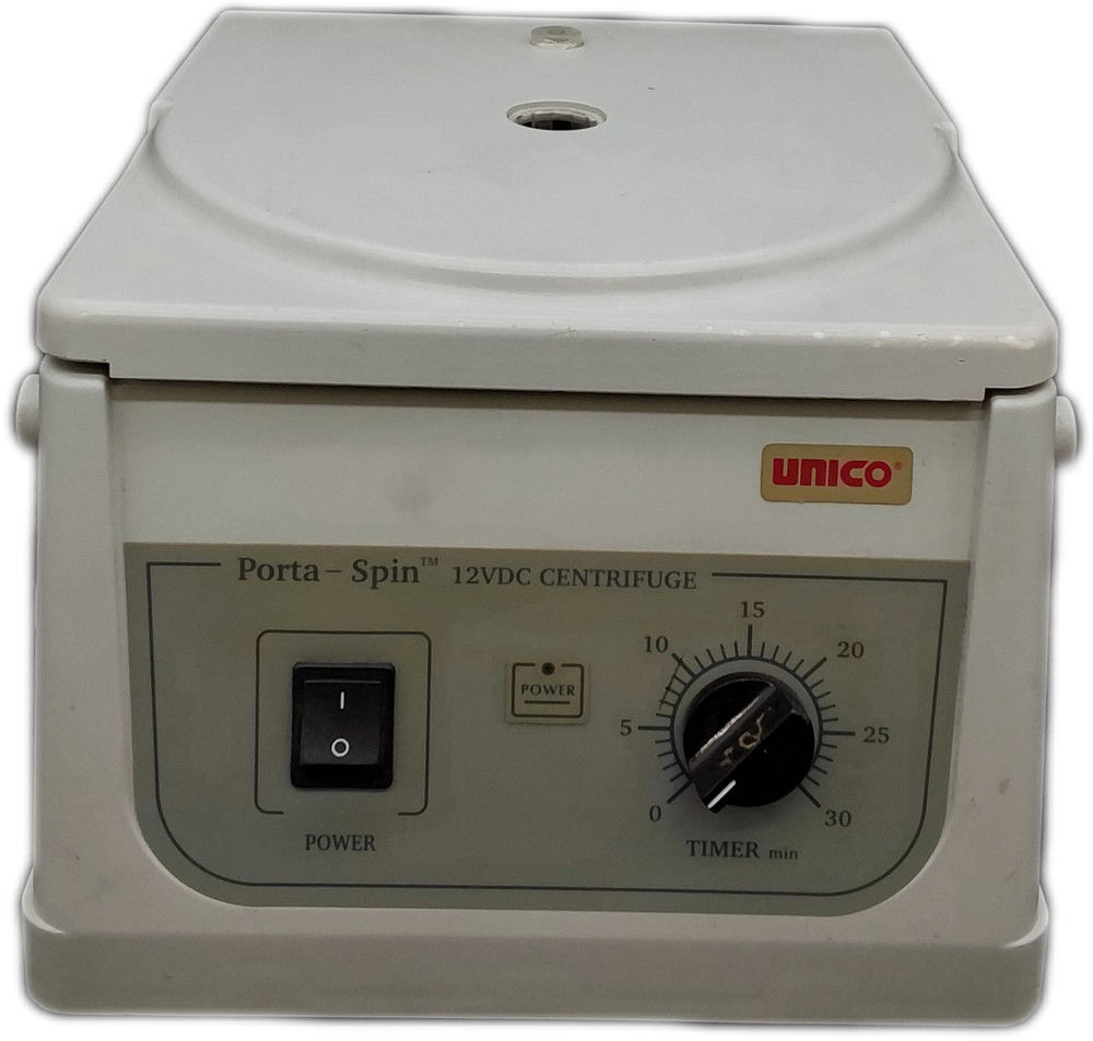 Unico Porta-Spin Microcentrifuge 12VDC Fixed-Angle Rotor