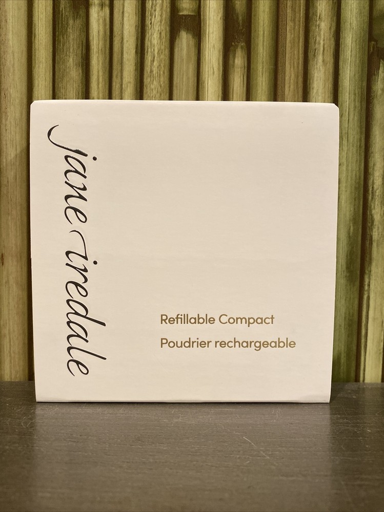 Jane Iredale Refillable Compact White Square NEW