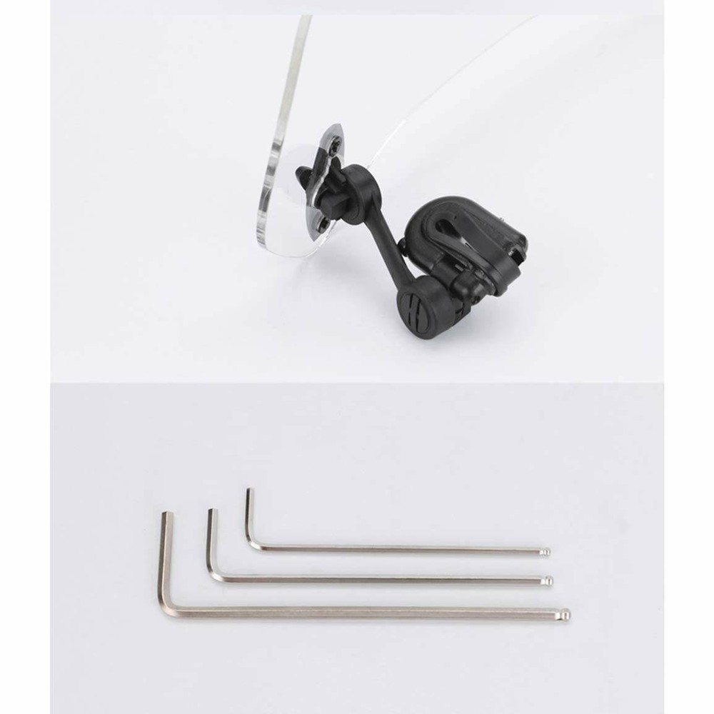 Adjustable Clip On Windshield Extension Spoiler Wind Deflector For Motorcycle