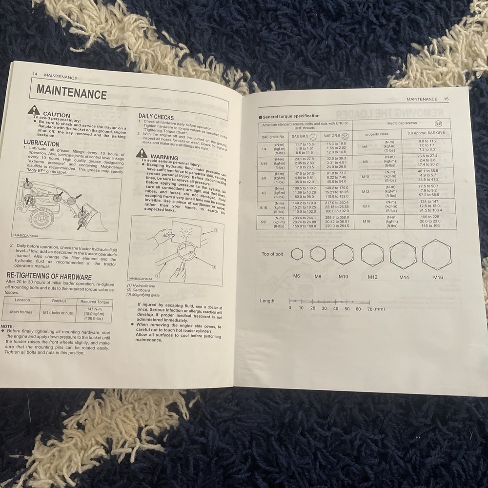 Kubota LA203 and LA243 Front Loader Operator’s Manual