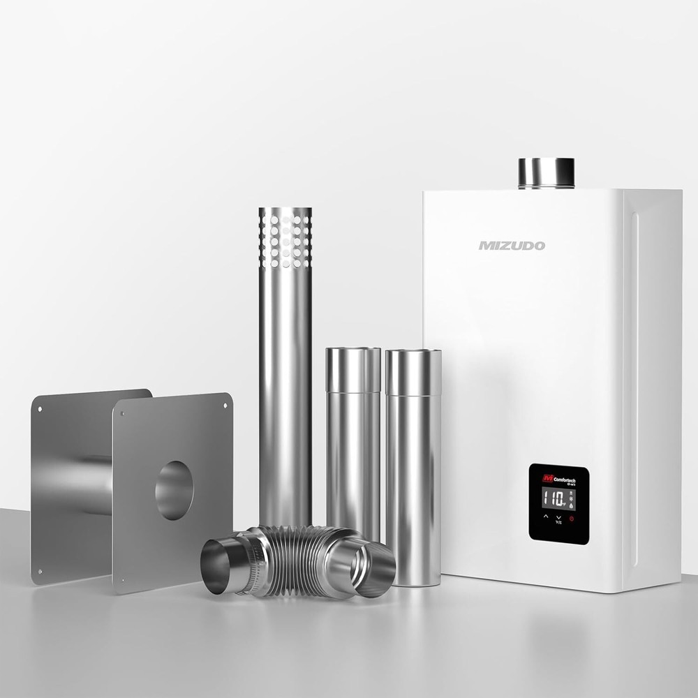 Vent Kit Replacement for Gas Tankless Water Heater Direct Vent Steel Stainless