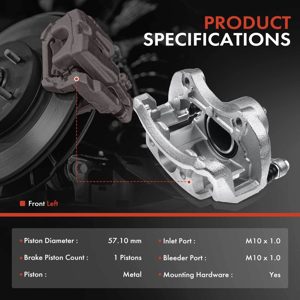 Disc Brake Caliper with Bracket for Nissan Versa Tiida Cube Front Left & Right