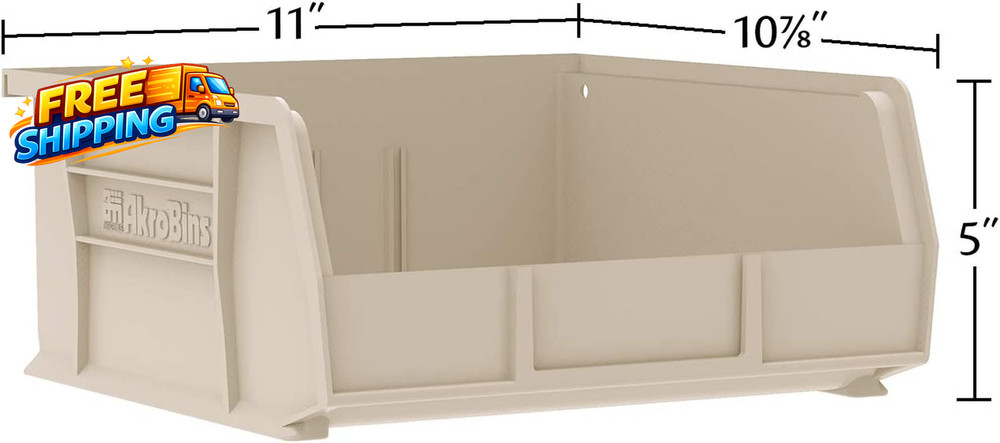 30235 Akrobins Plastic Storage Bins Space-Saving Stackable Bins for Garage