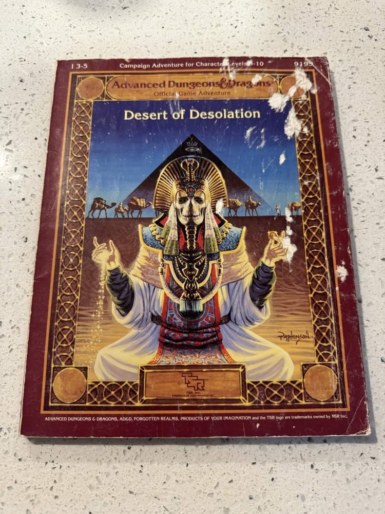 AD&D Desert of Desolation TSR No Map