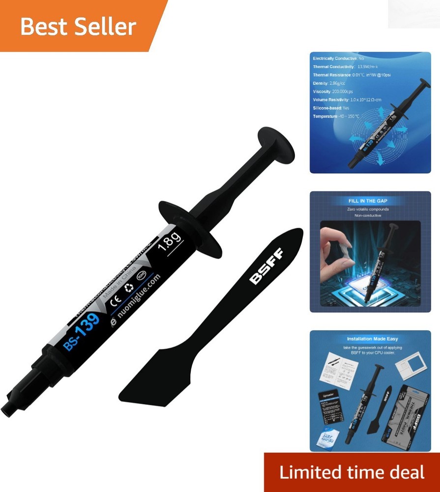 Grade Thermal Compound Paste, 1.8g - CPUs, Heatsinks & All Coolers