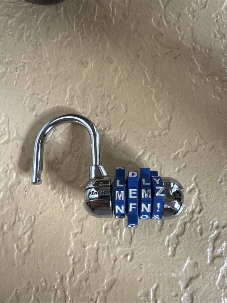 Master Lock Password Plus Letters And Numbers 1534D BLUE