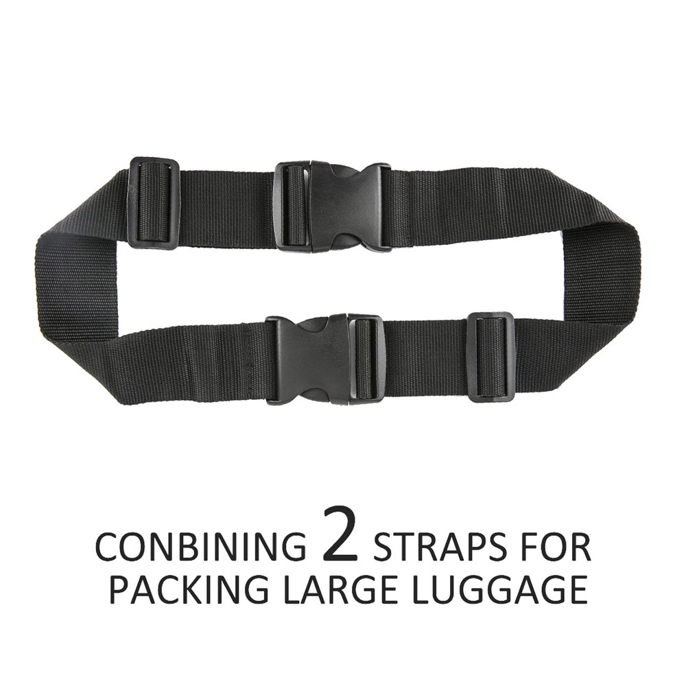 [6 Pack] Multi Adjustable & Flexible Add-A-Bag Straps for Big or Small Luggages