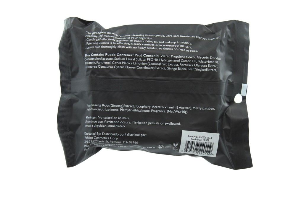 Makeup Remover Profusion Makeup Cleansing Wipes 30 sheets 2 Pack