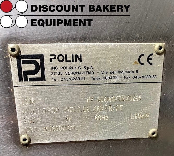 Polin Multidrop Cookie Depositor Drop Machine 46MTR/FE *GOOD WORKING ORDER*