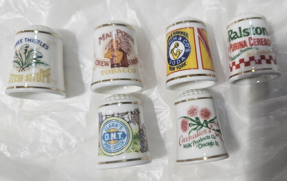 Advertising Thimble Lot