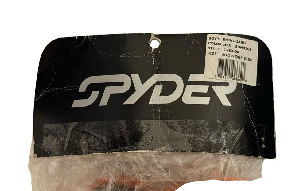 Spyder Ski Shin Guards - Kid’s One Size - Orange - NEW