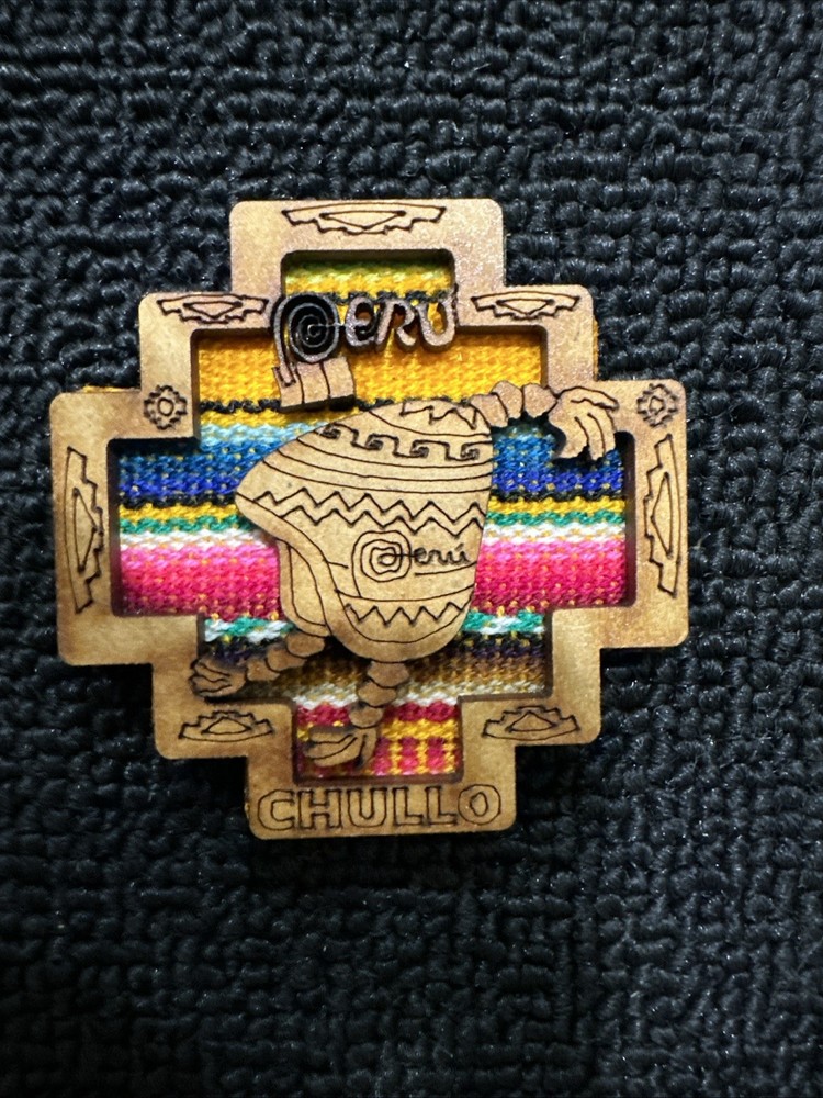 Peru Peruvian Map Fridge Magnet Colorful souvenir travel