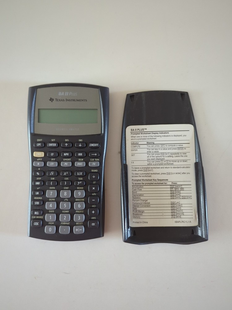Texas Instruments BA II 2 Plus Professional Advanced Business Analyst Calculator