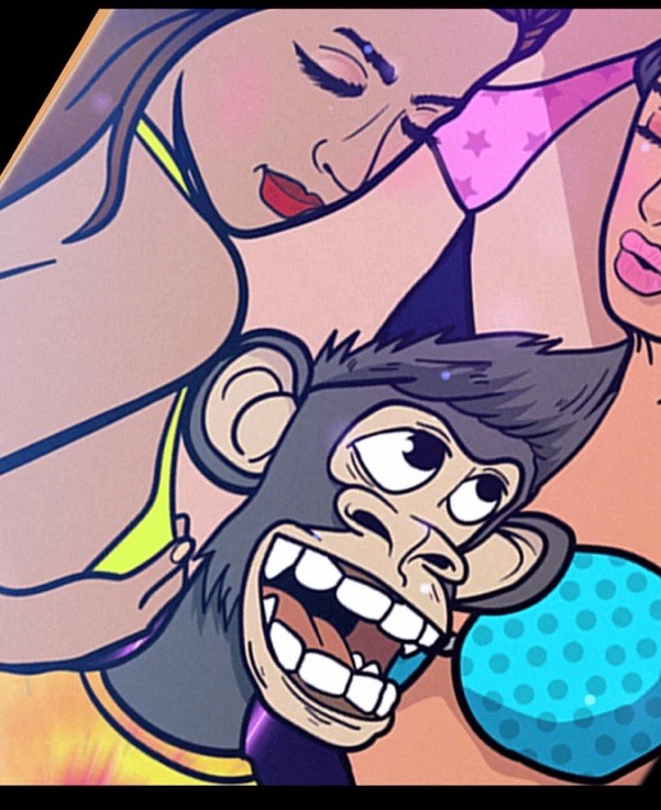 Pro Skateboard Deck Monkey & Strippers 8” Canadian Maple Pink (Free Beanie) 🎁