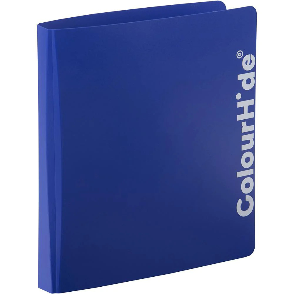 NEW 12x Colourhide Ring Binder PP 2D 25mm A4 Blue Box Folder Filing BULK