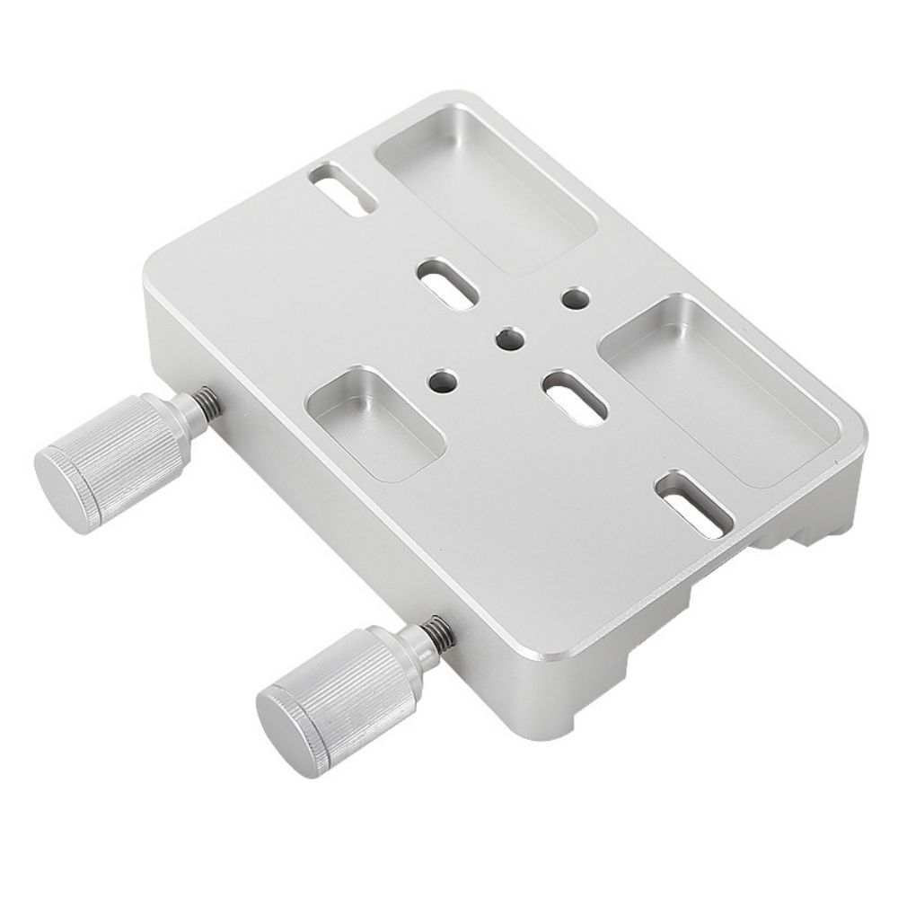 Silver Dovetail Clamp Double Fixed Dovetail with Locking Screws for Telescope
