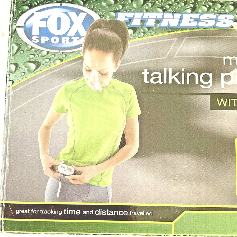 Fox Sports Fitness Talking Pedometer Multi-Function Panic Alarm Button Good Cond