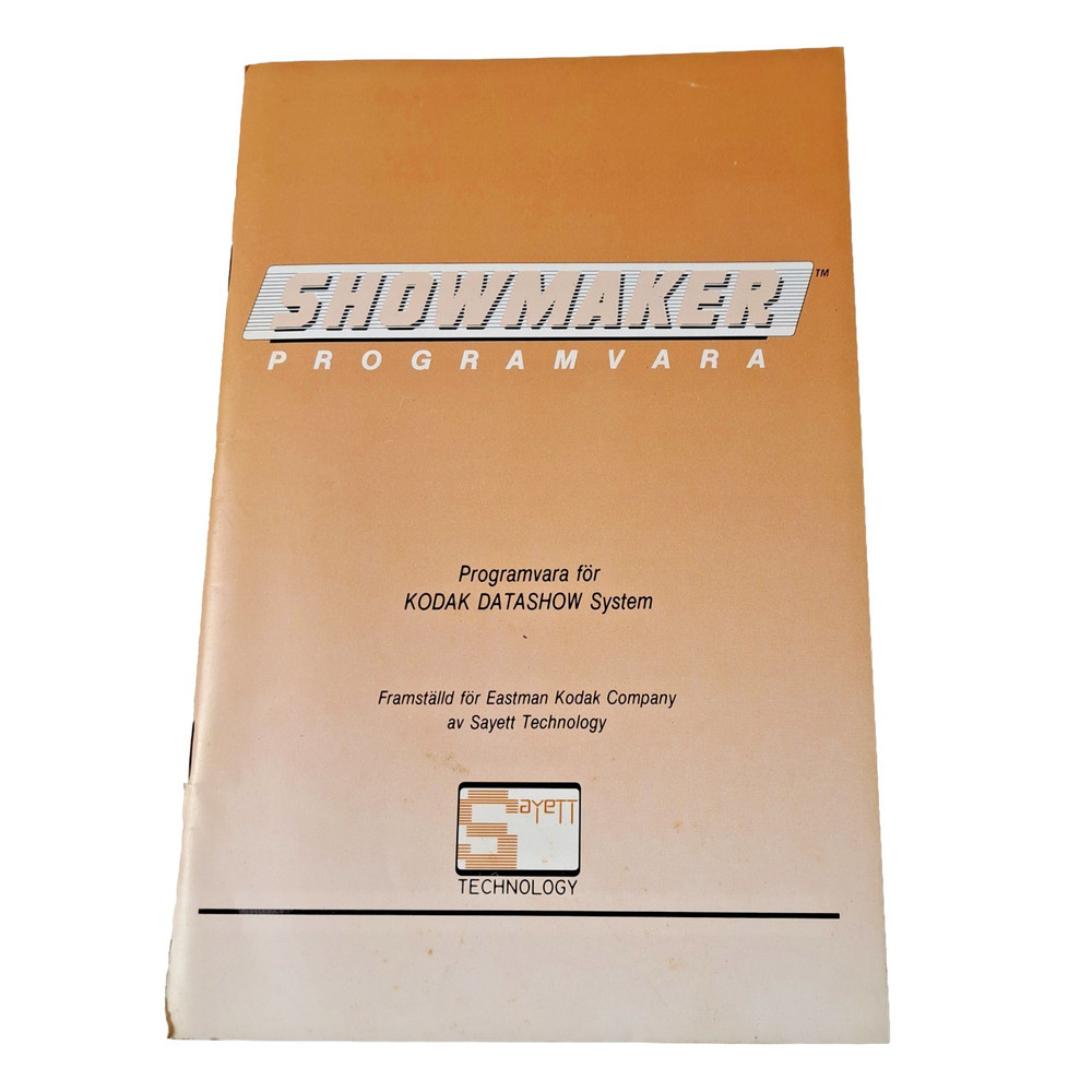 Kodak Datashow Manuals Vintage 1987 Projection System