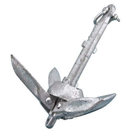 FOLDING GRAPNEL ANCHOR 1.5 LB, GALVANIZED CAST IRON FOLDING ANCHOR