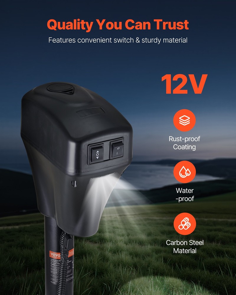 VEVOR Electric Trailer Jack 5000lbs Power Tongue Jack for RV Trailer Camper