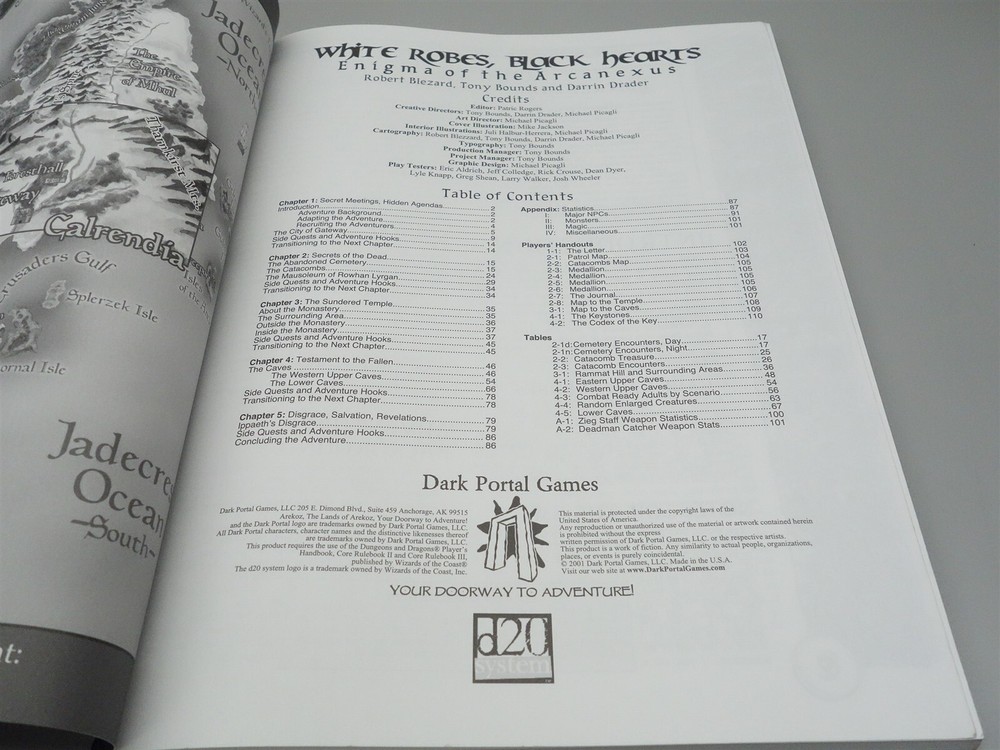Dungeons & Dragons, DnD: White Robes, Black Hearts (d20 System)